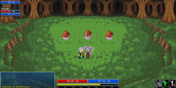 The real-time combat system