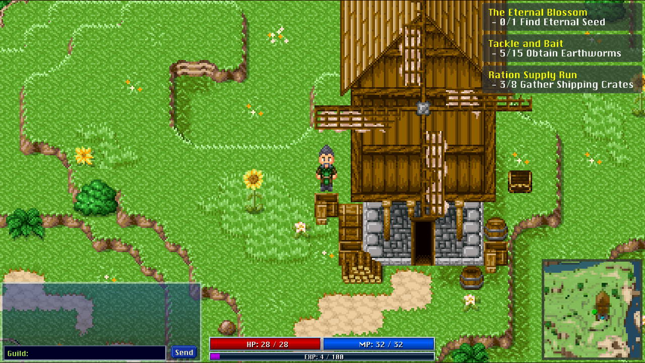 Aether Story: a windmill in the countryside